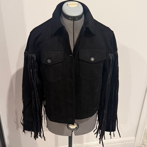 Juicy Couture Jackets & Blazers - Juicy Couture fringe trucker jacket